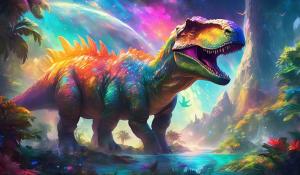 Ark dinosaurs that are bright and colorful