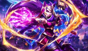 Jynx From arcane league of legends fighting Vi