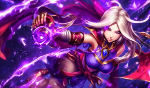 Jynx From arcane league of legends fighting Vi