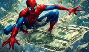 Spider-Man on a dollar bill