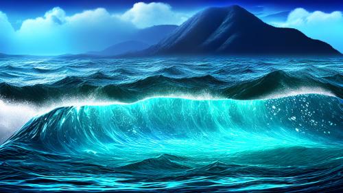 Digital sea waves