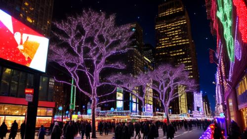 Xmas lights in NYC