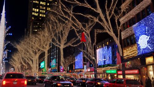 Xmas lights in NYC