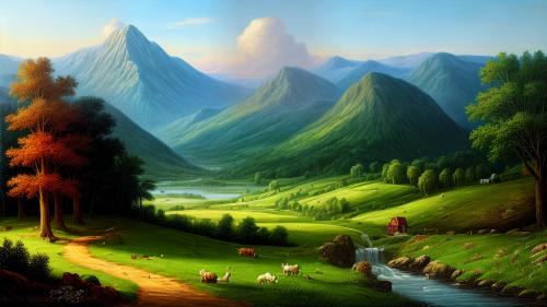 classic landscape painting