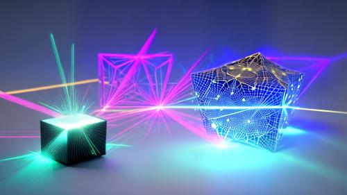 3D  laser geometric shapes