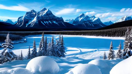 Snowy Canadian Rockies