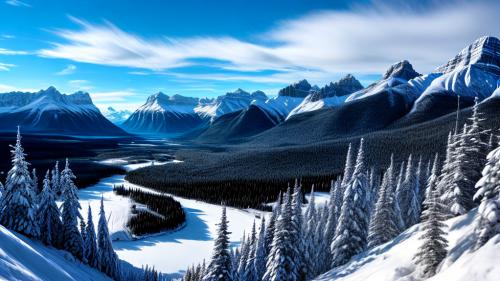 Snowy Canadian Rockies