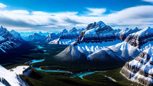 Snowy Canadian Rockies