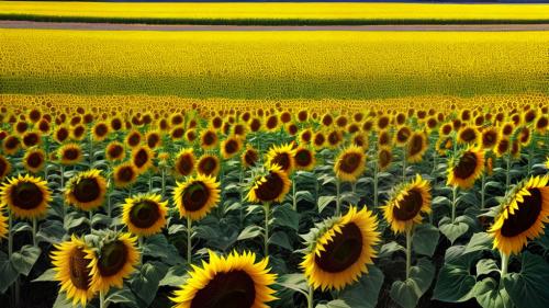 Sunflowers field