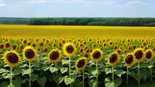 Sunflowers field