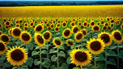 Sunflowers field