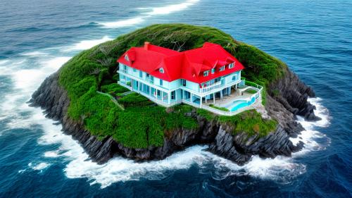 House in the ocean