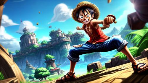 Monkey D. Luffy in a League of Legends game