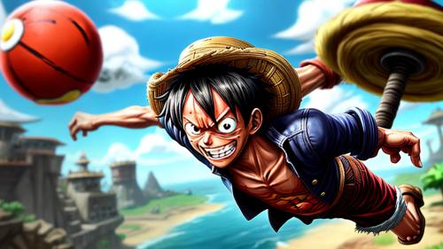 Monkey D. Luffy in a League of Legends game