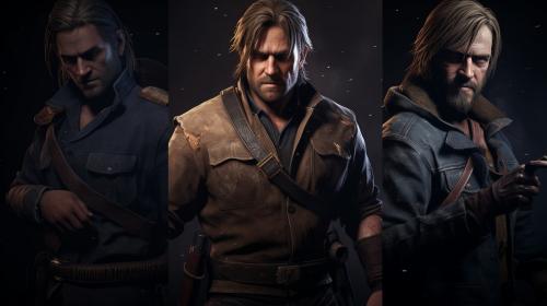 Arthur morgan with leon s kennedy and julius belmont