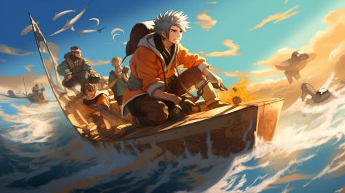 Naruto characters drifting