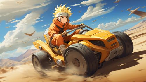 Naruto characters drifting