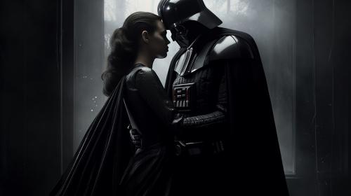 Darth vader with padme