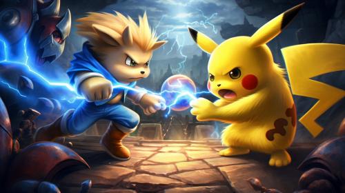 Pikachu vs sonic the hedgehog