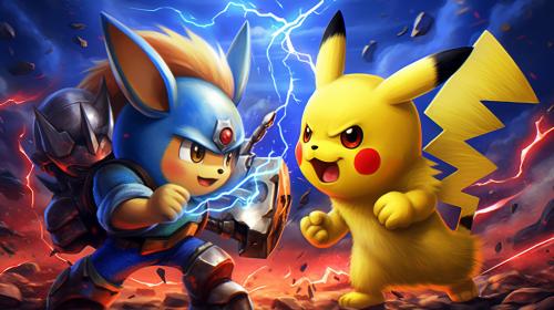 Pikachu vs sonic the hedgehog