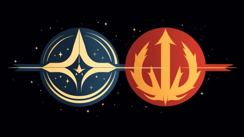 Star wars and dc insignia combined