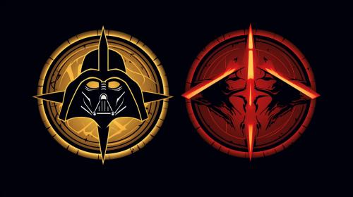 Star wars and dc insignia combined