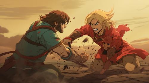 Link kills gannon Anime  fight scene