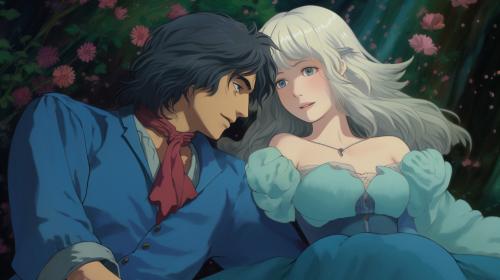 Howl and sophie from howls moving Castle