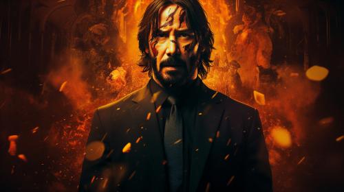 John wick as god versus chuck norris