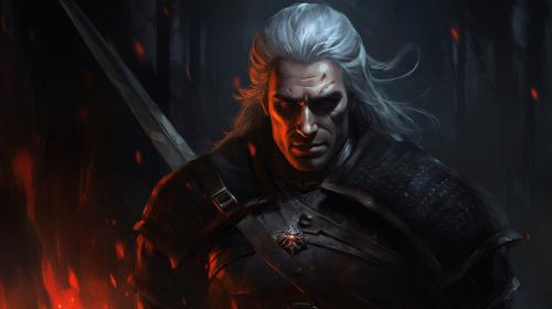 Geralt of Rívia with your sword