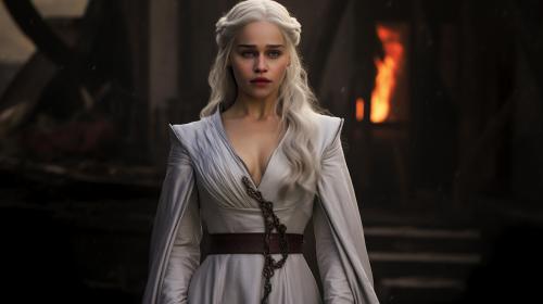 Daenerys targaryen como un vengadora con su traje propio