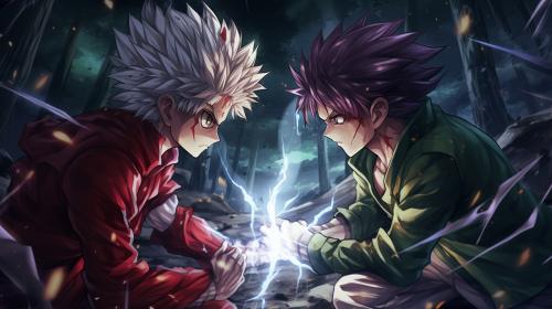 Hunterxhunter anime fight