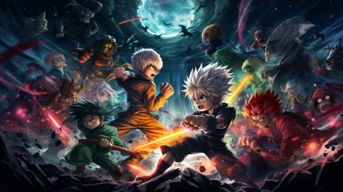 Hunterxhunter anime fight