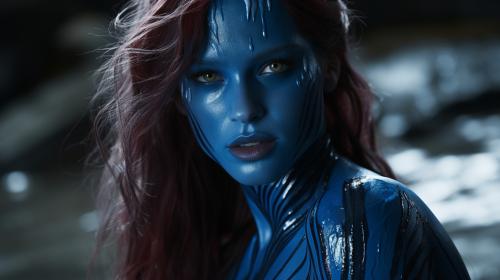 Mystique x-men apocalypse blue skin