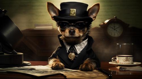 A little dog which is a crime boss