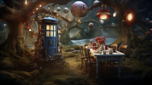 Doctor who tea party in wonderland