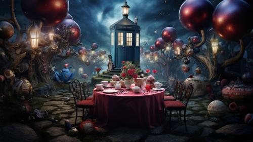 Doctor who tea party in wonderland