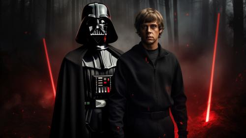 star wars darth vader and luke skywalker wallpaper