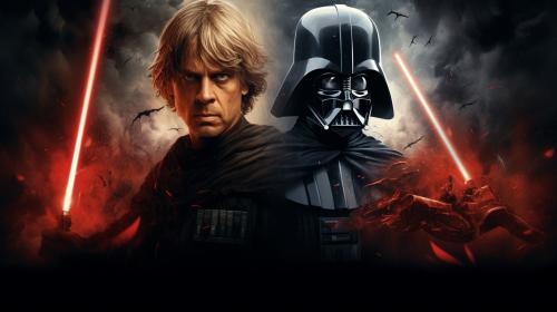 star wars darth vader and luke skywalker wallpaper