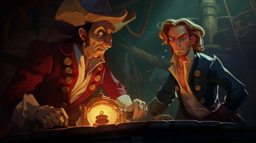 Guybrush Threppwood vs Lechuck in Monkey island