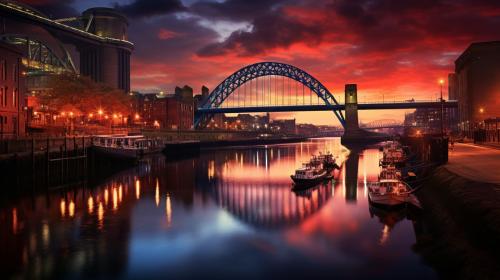 River tyne Newcastle north east England UKNiall horan