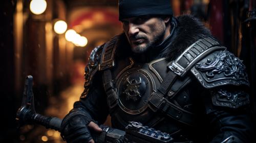 Marcus Fenix in a City of gears of war