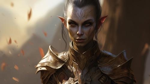 warrior elf of morrowind