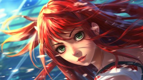 Rias gremory swimming