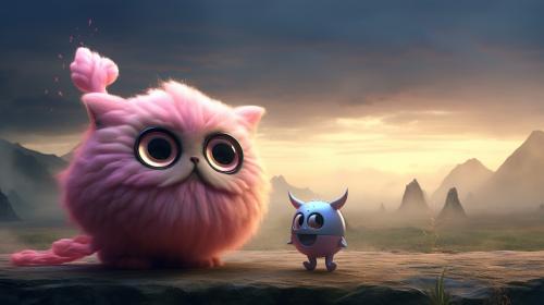 Kirby and jigglypuff