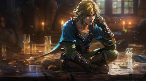 Link in the legend of zelda tears of the kingdom