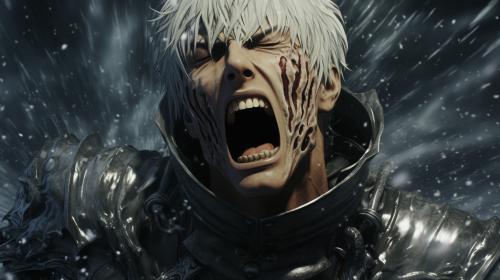 Berserk anime scream snow