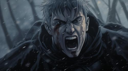 Berserk anime scream snow