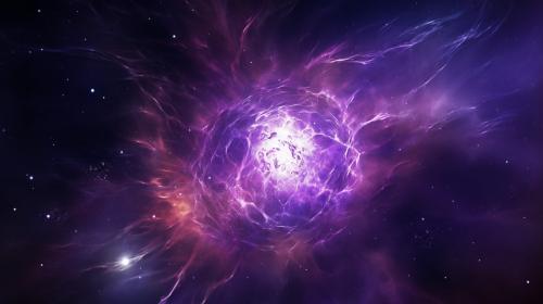 Crab nebula, purple, bright, stars, vast, planets