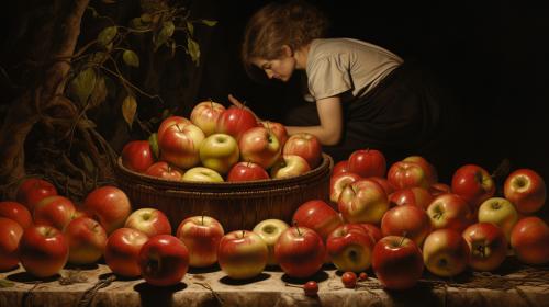 Federico farias comprando manzanas